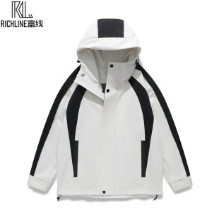 Rich line assault clothing for men and women with spring and autumn outdoor windproof waterproof hooded jacket coat lovers logo can be set