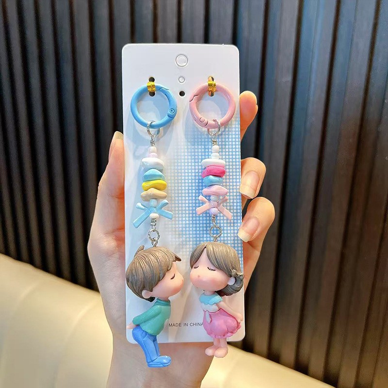 커플인형 펜던트-블루핑크