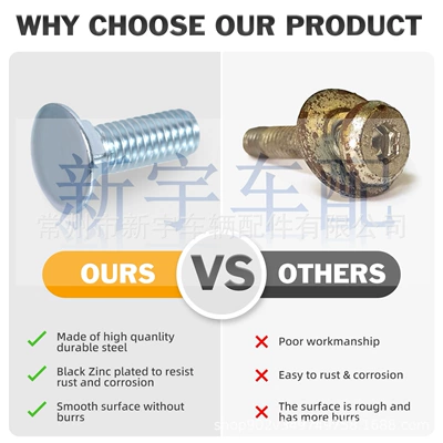 Bumper and Rear Bumper Carriage Bolt