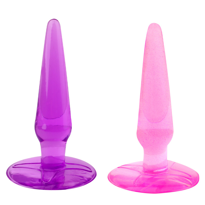 Suction Cup Anal Plug, TPE Wearable Anal Bead Toy, Black — detail image 2