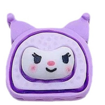 Pequeño Libro Rojo nuevo Sanrio pan de dibujos animados rollo crema pegamento resina DIY accesorios al por mayor teléfono móvil material parche