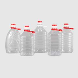 生产厂家批发2.5/5/10L升方形20斤装透明PET塑料食用油包装瓶子桶