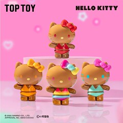 ハローキティサマーレインボーキャンディシリーズかわいいブラインドボックスかわいいアニメ周辺フィギュアデスクトップ装飾品