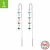 Long earrings with tassels, silver 925 sample