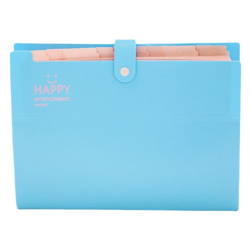 12-дюймовая папка в Корейском стиле, полипропиленовая сумка для хранения органов, сумка для организации файлов, тестовая бумага, отдельная сумка, многослойная папка