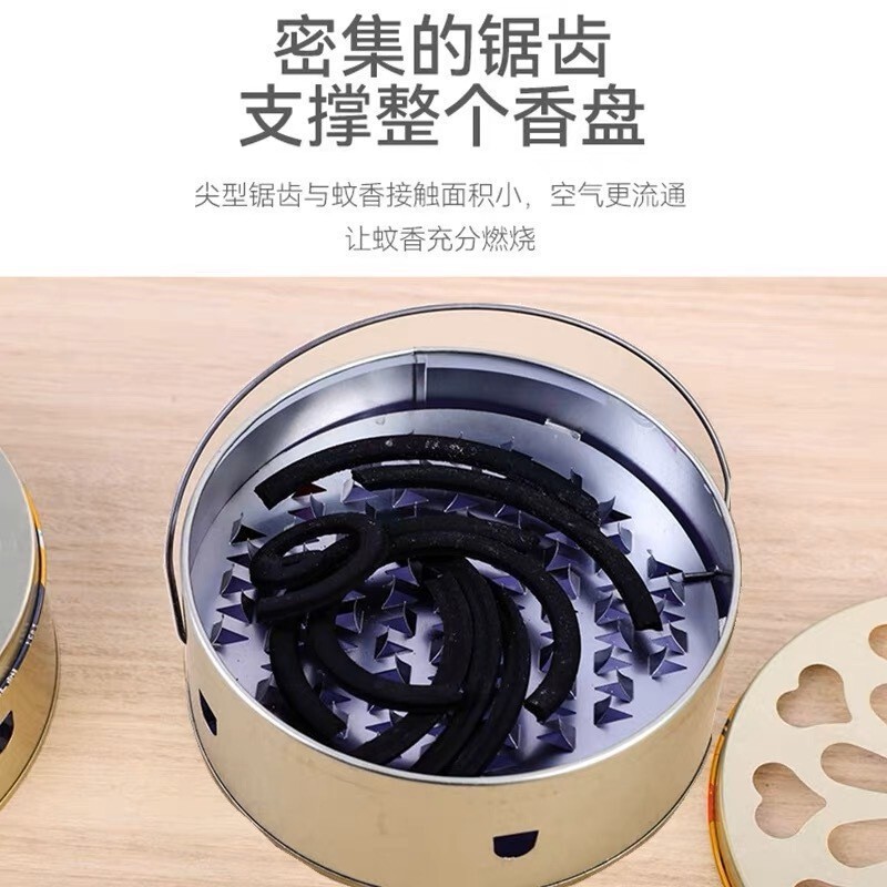 現品密文蚊取り皿蓋付き蚊取り箱大型号蚊取り皿屋外キャンプ蚊よけ神器|undefined