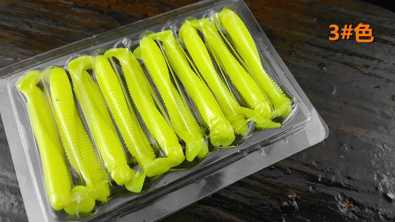 6 Colors Paddle Tail Fishing Lures Soft Plastic Baits Fresh Water Bass Swimbait Tackle Gear