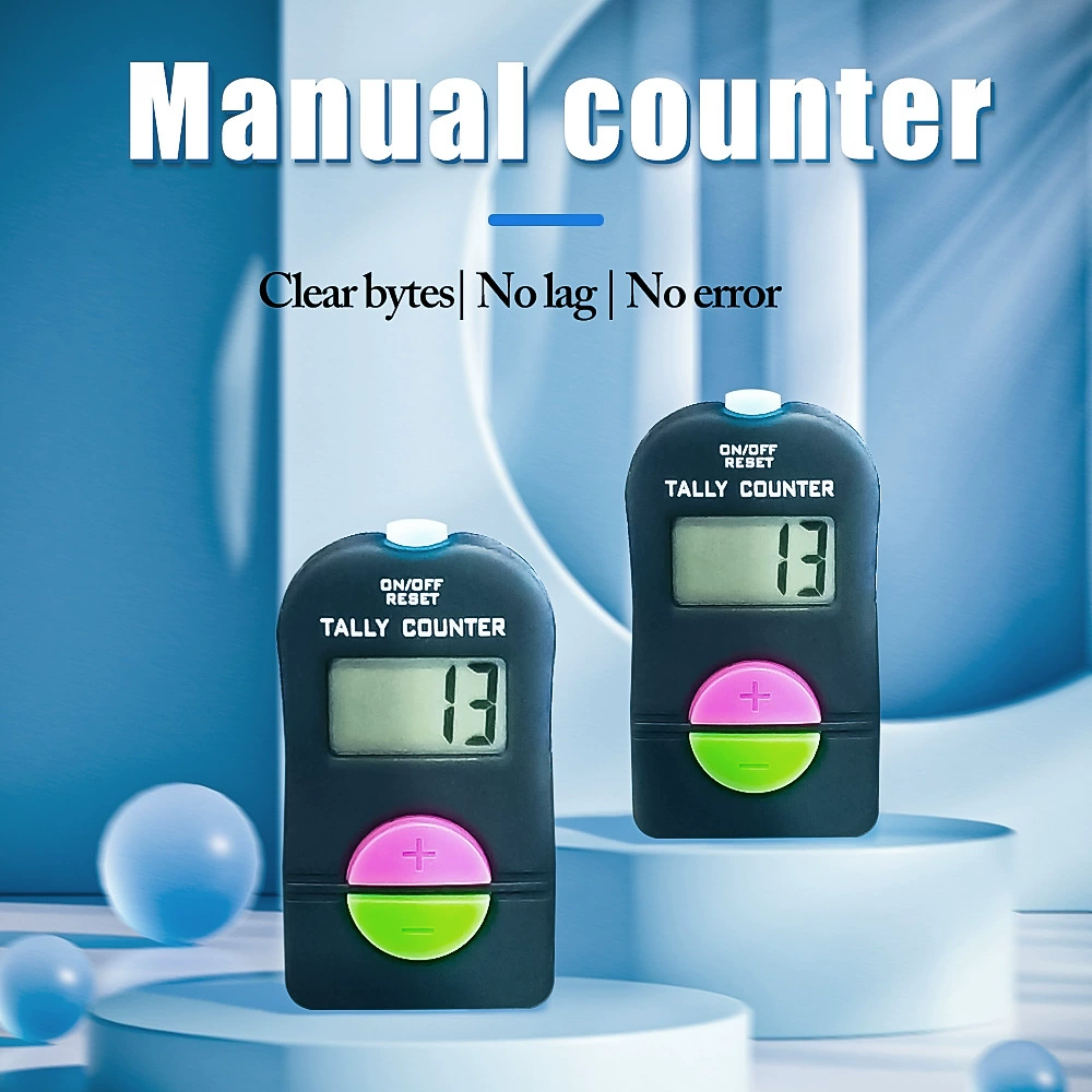 1010 # Цифровой счётчик с LCD-дисплеем, звуковыми сигналами сложения и вычитания, высококачественным шнурком и сменной батареей со светодиодной подсветкой