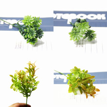小绿植 仿真植物 微景观塑料花假草 多肉背景植物 幸运草造景植物
