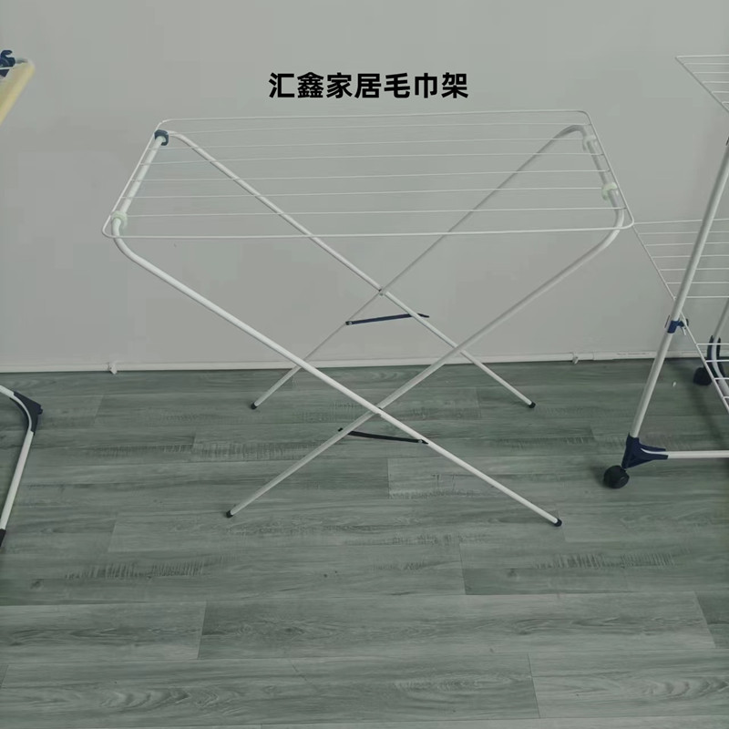 Factory Direct Floor Type Drying Hanger Indoor Folding Towel Rack Floor Baking Hanger