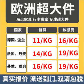国际快递海运到欧洲欧盟意大利西班牙荷兰德国大件家具拼箱物流