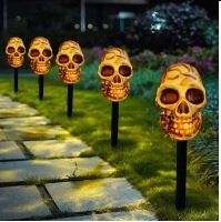国境を越えた新型ハロウィーンカボチャ床ランプ屋外防水太陽エネルギー装飾ランプ庭園配置雰囲気ランプ列|undefined