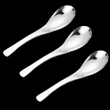 不锈钢加深伯加厚爵勺子家用宫廷勺调羹勺中式餐厅圆头勺子汤匙