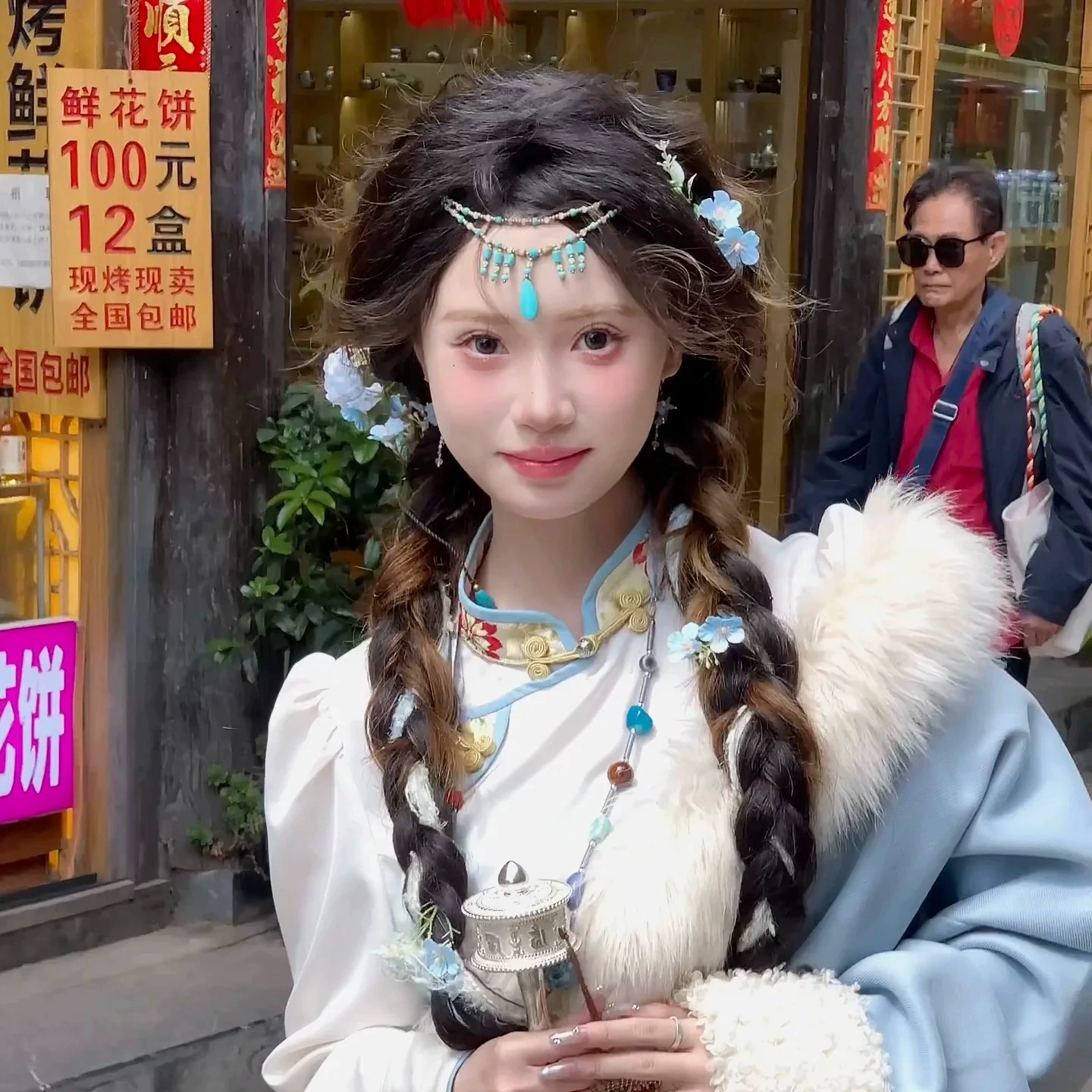 Экзотическая цепочка на лоб в этническом стиле, цепочка на голову в тибетском стиле, Юньнаньский туристический ретро-костюм, головной убор для фото, цепочка для бровей