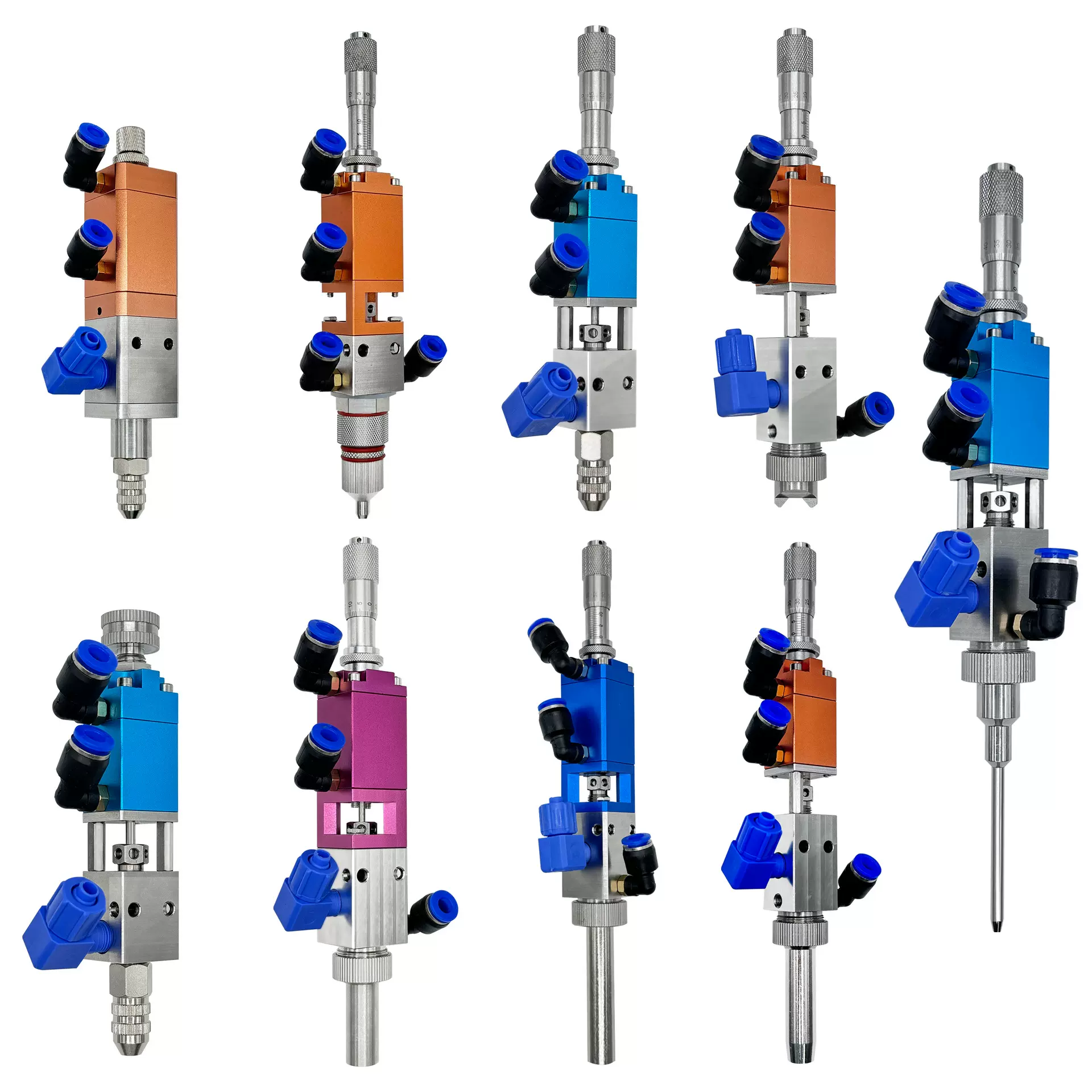点胶阀打胶阀不锈钢大流量点胶设备微调千分尺电动打胶机不拉丝