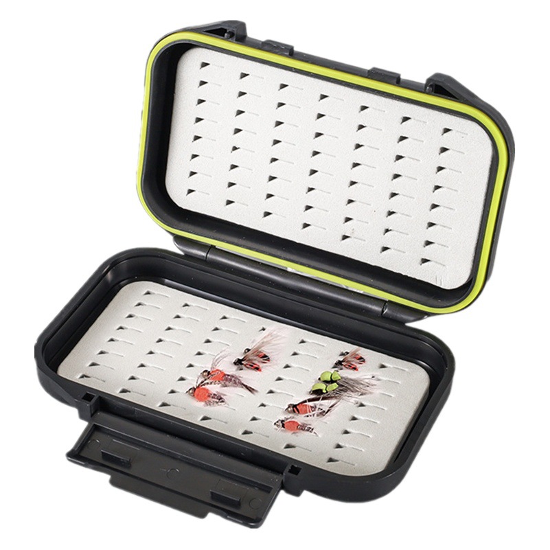 Caja de mosca caja de gancho de lana caja de lentejuelas caja de almacenamiento portátil a prueba de agua corriente mosca gancho caja de almacenamiento Luya caja multifunción