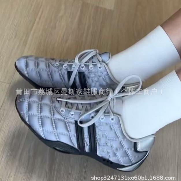 Putian Mansjia Shoes and Clothing Adidas Gray Racing Running Shoes Unisex Retro Versatile Casual Sports Shoes