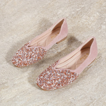 S 33507 Soft sole square toe flat shoes ���׷�ͷǳ����Ů��Ь