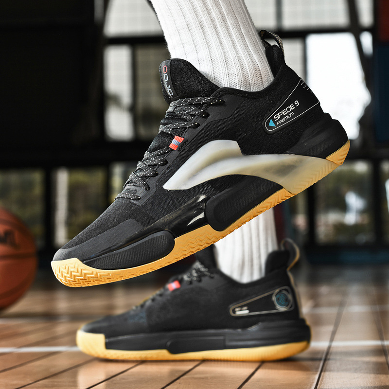 Printemps et été nouvelles chaussures de basket-ball de sport pour hommes et femmes confortables toute la tendance des chaussures de basket-ball d'entraînement de combat réelles pour les jeunes_voghion.com