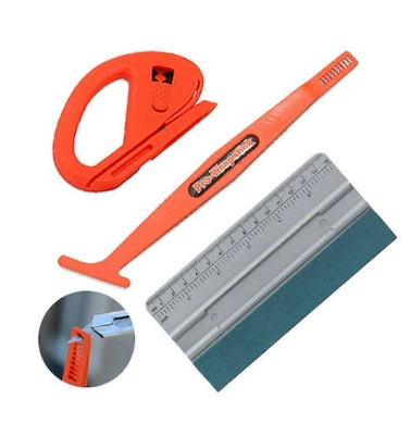Car cleaning tools Film Set, Vinyl Scraper - 3-piece-set