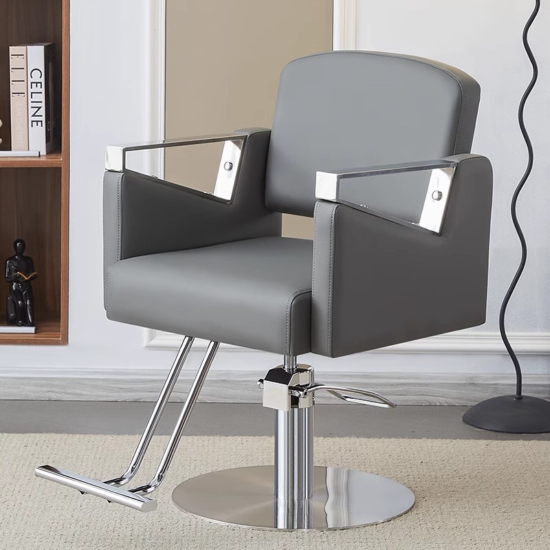 Silla de peluquería transfronteriza puede girar fábrica de silla de peluquería directa silla de peluquería silla de peluquería silla de corte de pelo elevación image 14