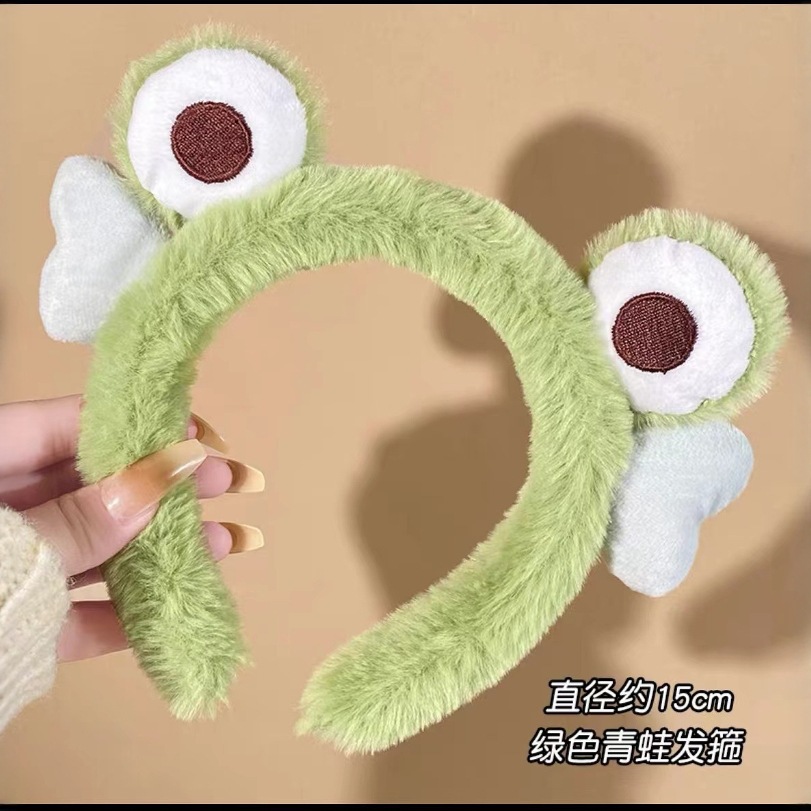 Otoño y invierno lindos estereoscópicos de peluche bandeja de cabello de dibujos animados orejas de gato orejas de conejo lavar la cara bandeja de cabello rojo al por mayor accesorios para el cabello