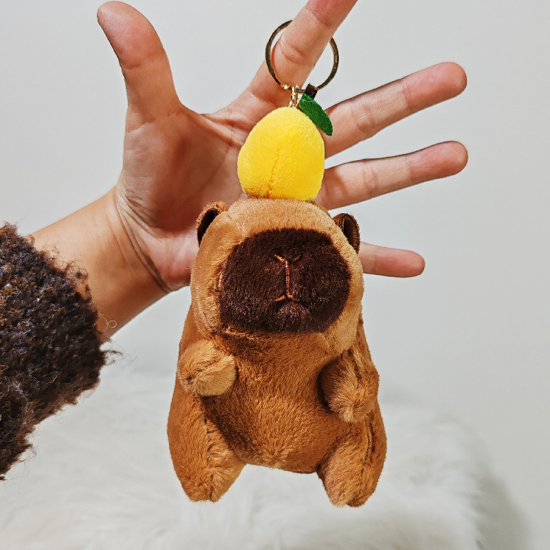 Cadena de oro de doble hebilla de conejillo de indias de agua de pera