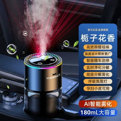 Deodorizing Smart Spray Car – Car Perfume Aromatherapy - starry-sky-top-7-colorful-atmosphere-light-car-fragrance-machine-gardenia-scent-180ml