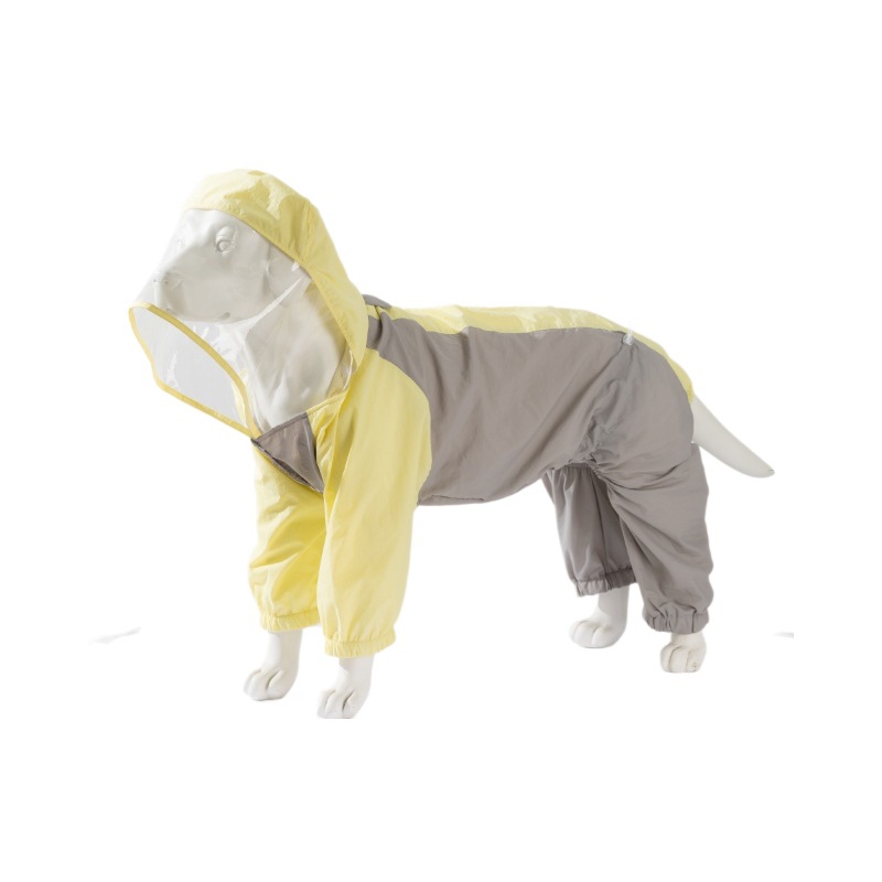 Impermeable para perros grandes, de verano, diseño simple, protección contra la lluvia para viajes al aire libre, ropa para perros Labrador.