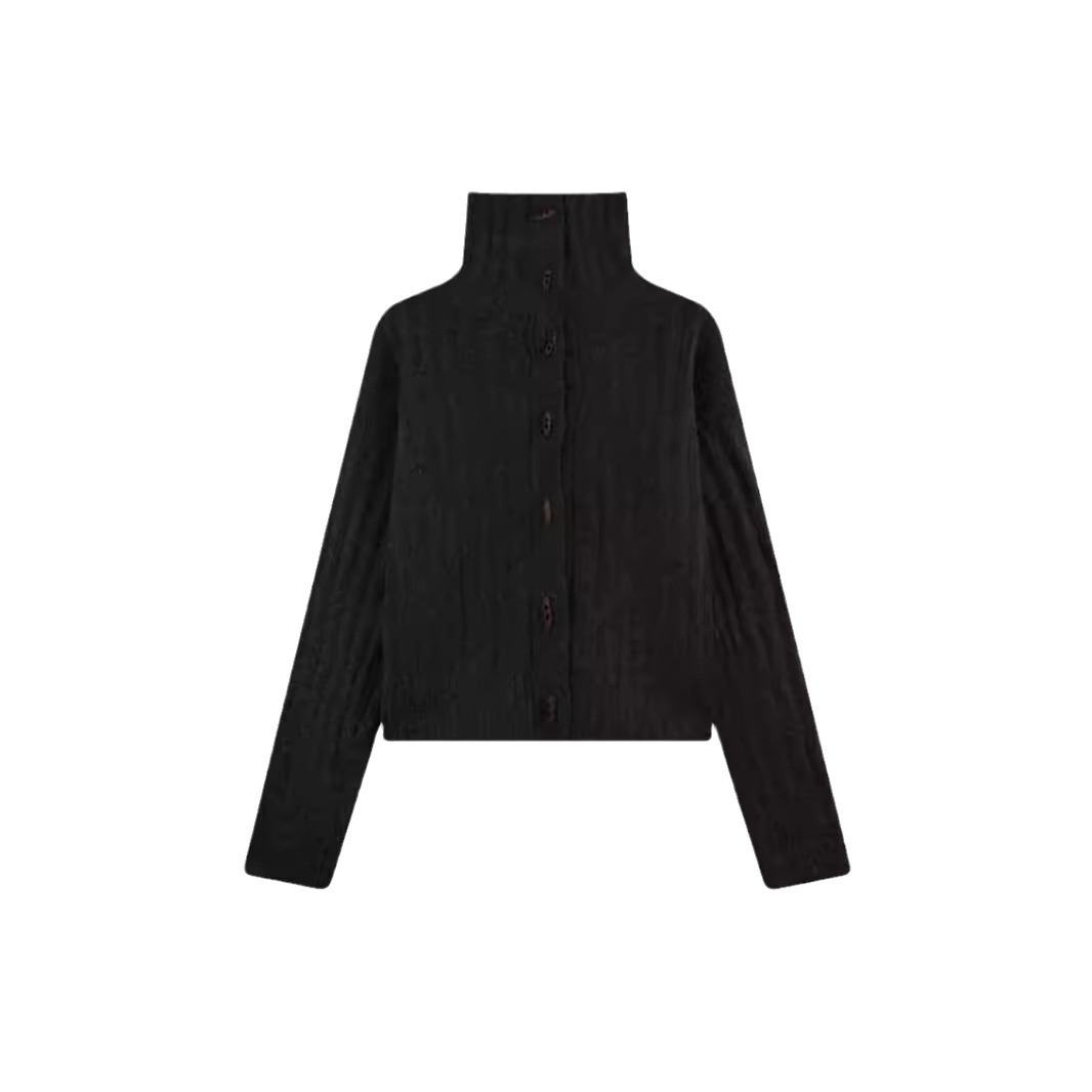 Japón y Corea del Sur relajados suéter de cuello alto de invierno femenino retro suelto camiseta de punto cálida pequeña moda de abrigo universal