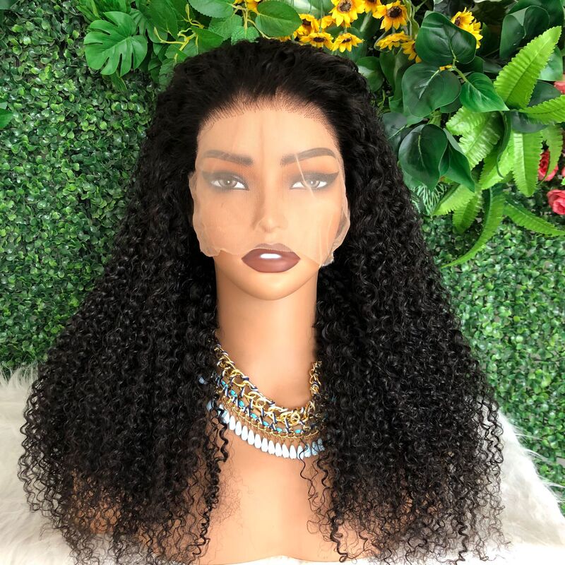 Bengal hair wig headgear curly front lace WIG13 * 4 headgear real hair