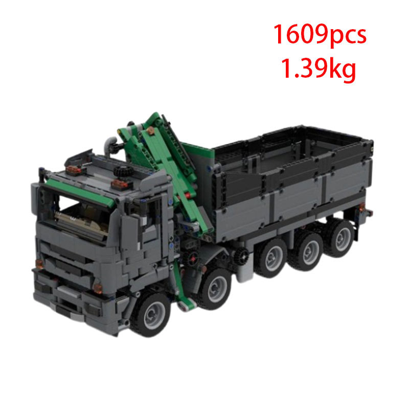 Cross-border Hot-selling In-stock Item MOC-137767 78655 Small-piece Assembly Building Block Toy Dump Truck Model_voghion.com