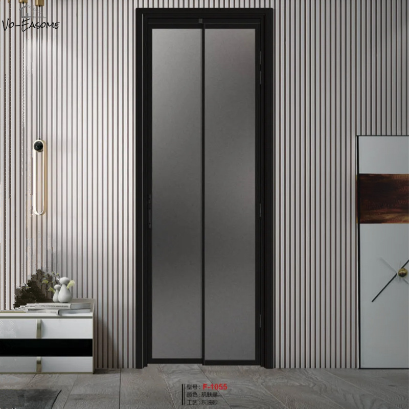 Aluminum alloy small PT door PD door glass door flat sliding door kitchen door toilet door wash room door fashion light luxury