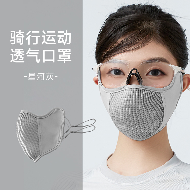 夏季骑行透气防晒口罩护眼角女防紫外线遮阳户外透气跑步骑车面罩|undefined