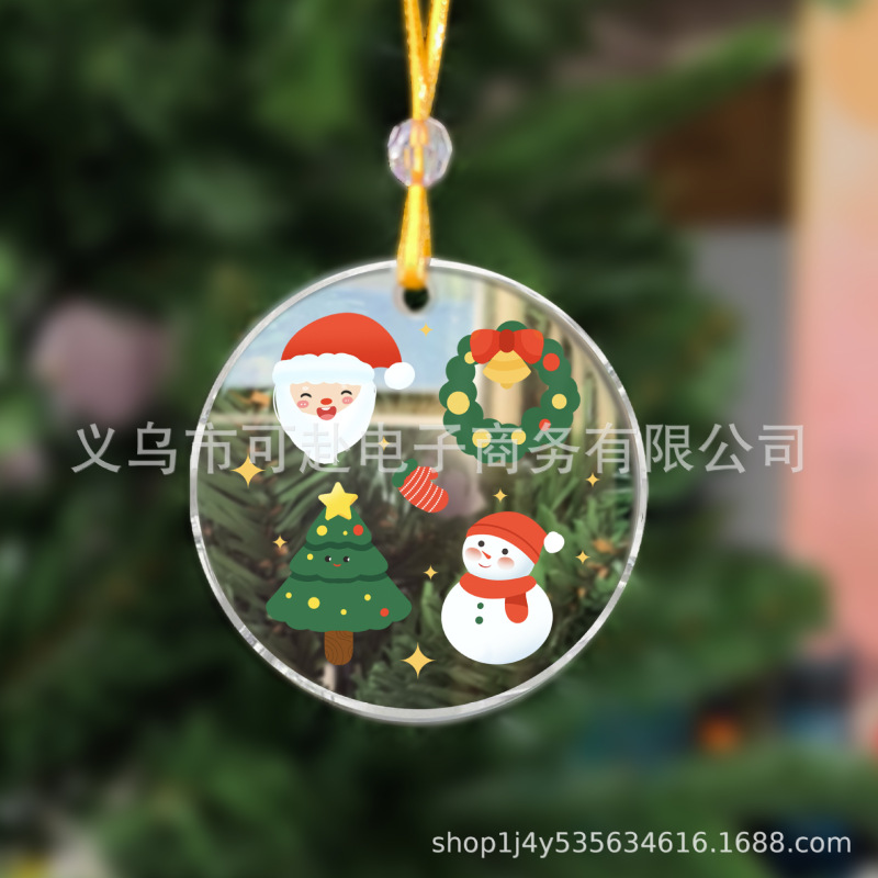 現物クロスボーダー透明アクリルクリスマスクリスマスツリー装飾家庭装飾装飾装飾装飾置物|undefined
