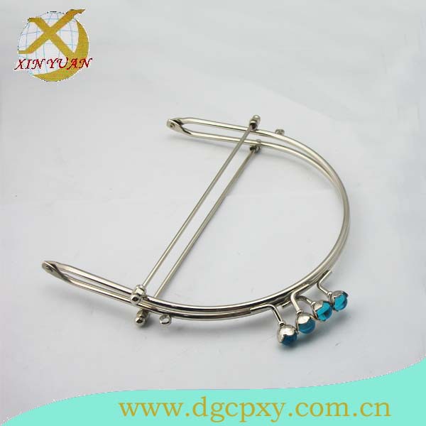 供应钢线钱包扣具 ，手袋五金架子， 铁线手袋口架