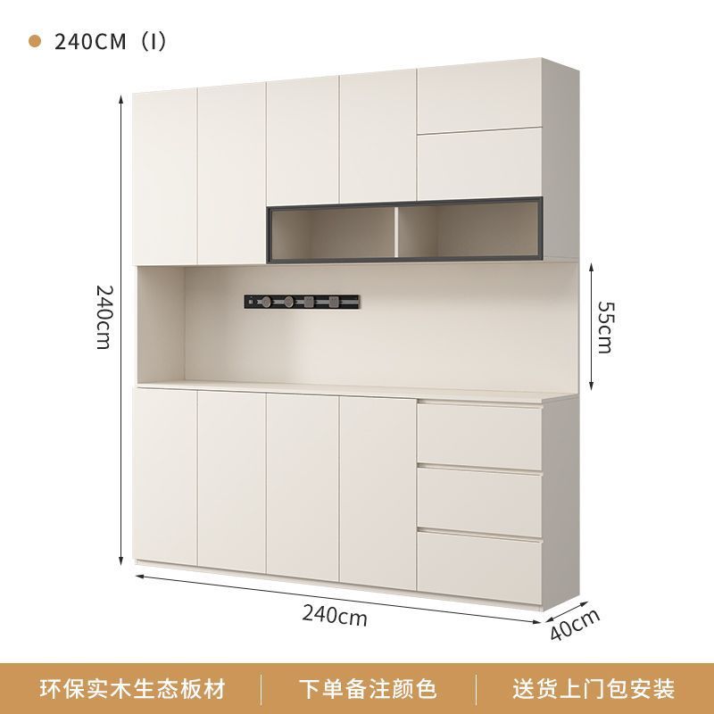 Gabinete de comedor de madera maciza contra la pared todo en un armario de vino de madera maciza sala de estar almacenamiento multifuncional gabinete de cocina