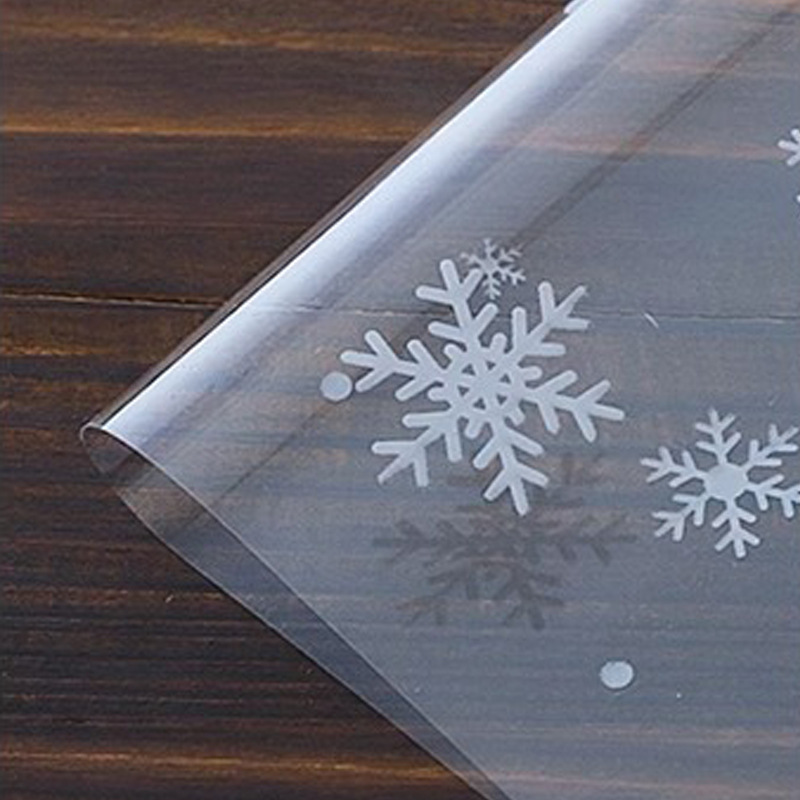 Papel de embalaje de Navidad de siete colores de cordierita, papel de vidrio de nieve, manzana de paz, embalaje de regalo, papel de embalaje de manzana impermeable