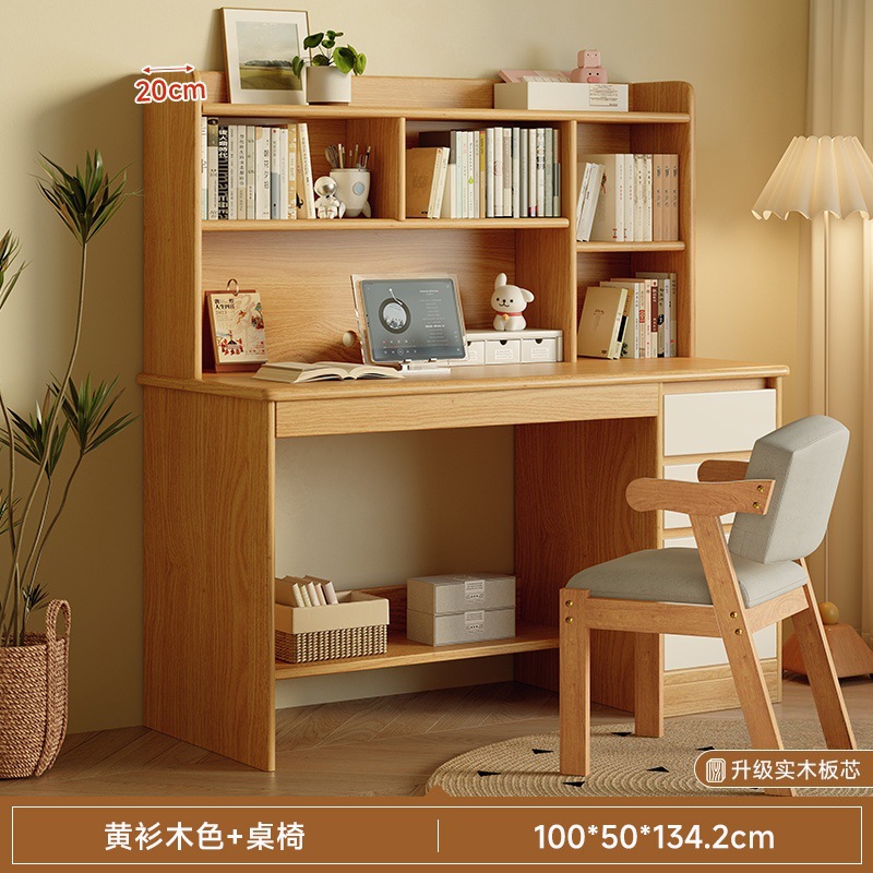 Escritorio de madera sólida escritorio de estudio para estudiantes en el hogar escritorio de escritorio estante de dormitorio escritorio de escritorio para adultos
