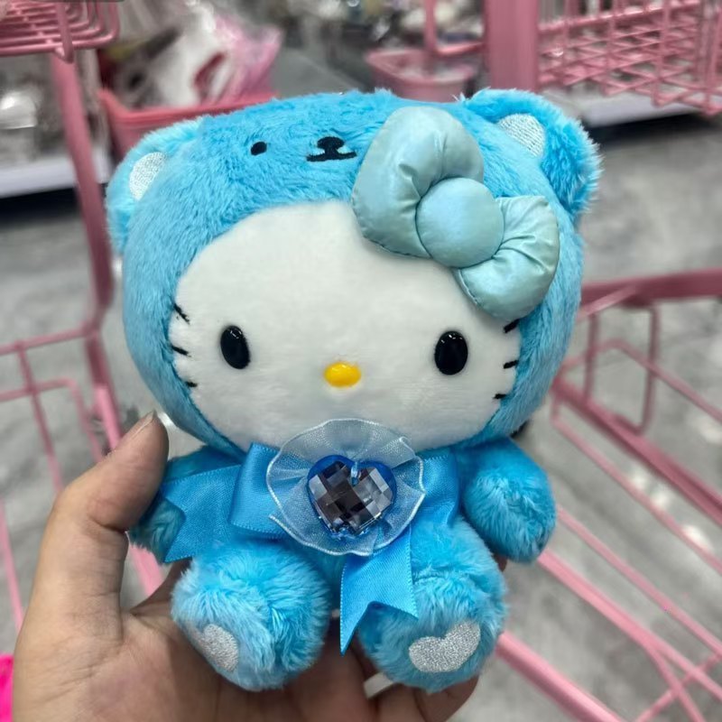美版sanrio新款Hellokitty小挂件凯迪猫12月份毛绒玩具挂饰礼品|undefined
