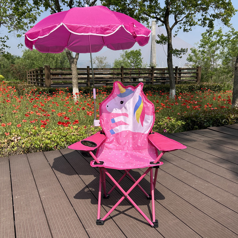 Silla plegable de dibujos animados para niños Silla de playa al aire libre Silla de bocetos Silla de camping Silla de ocio portátil Silla de respaldo de bebé