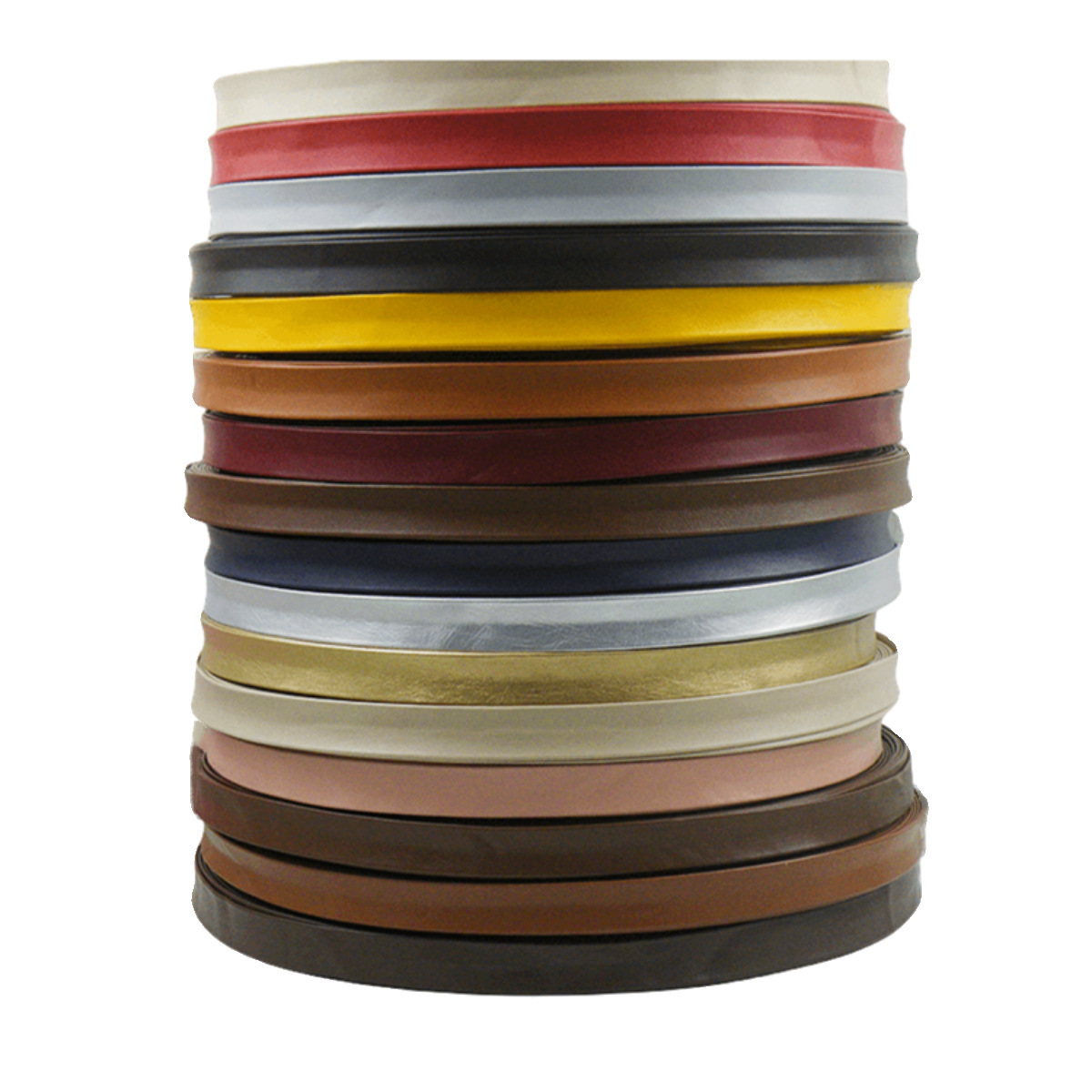 1 cm de color pu prensado banda de borde accesorios de prenda de vestir banda de borde textil decoración de cuero accesorios cuerda