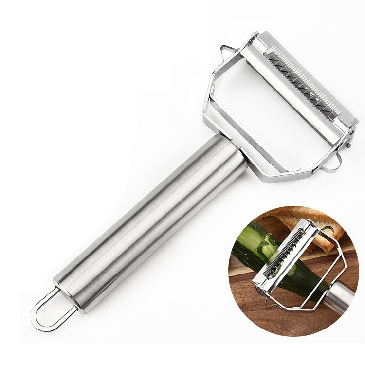 Manufacturer's stainless steel melon peeler, home apple peeler, kitchen potato vegetable slicer, double-sided peeling knife