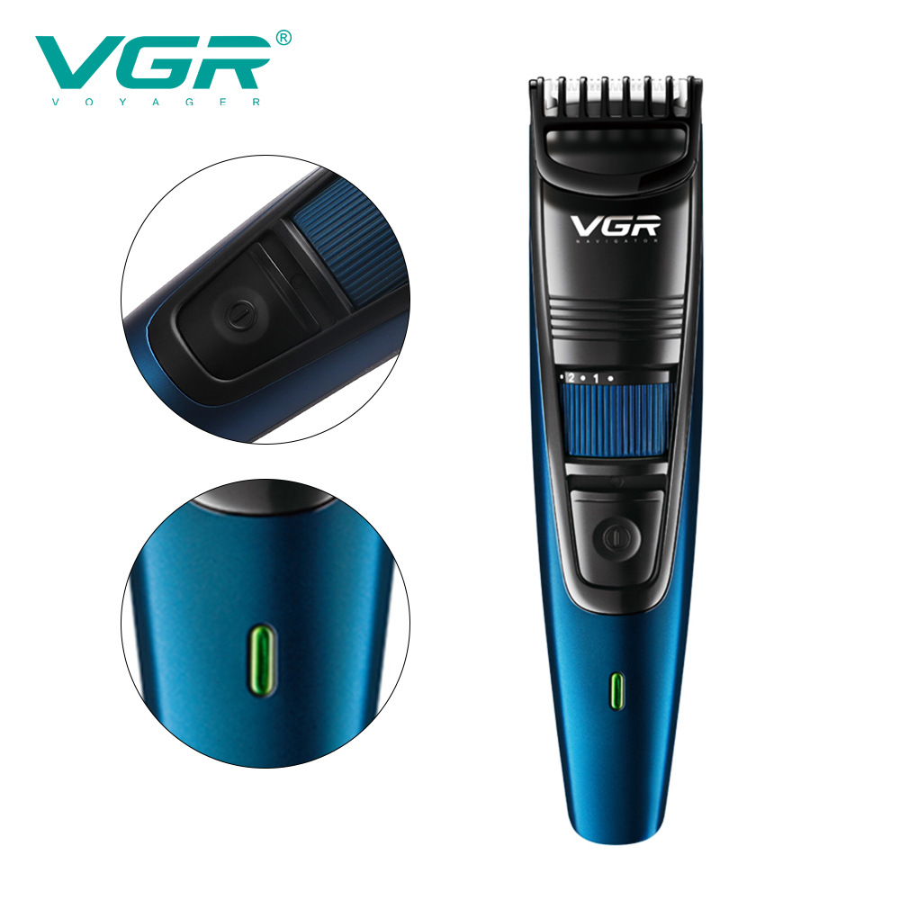 VGR052 Hair Cutter Set with USB Fast Charging, Trimming Machine, Beard Trimmer, Cross-Border Household Use, Carving Scissor