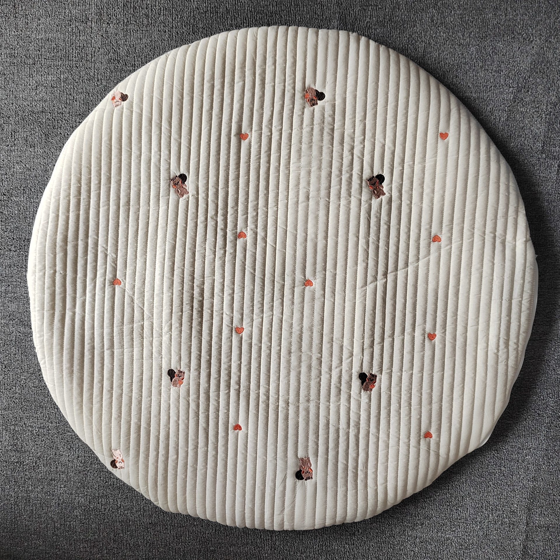 INS nuevo bebé ronda gateando Mat juego estera desmontable y lavable alfombra del piso exquisito bordado alfombra de La Tienda del bebé