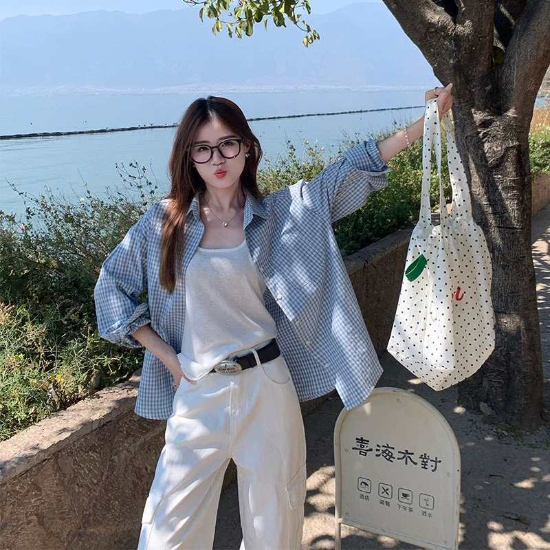 Blue shirt, summer jacket, design long-sleeve, sun protection