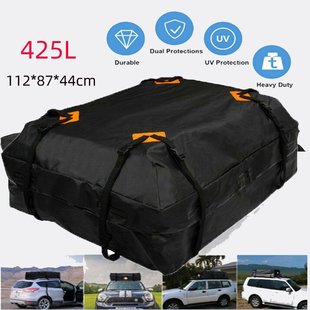 Cross-Border Spot 600D Thickened Oxford Cloth Waterproof and Sunscreen Camping Outdoor Car Roof Bag Luggage Storage Bag