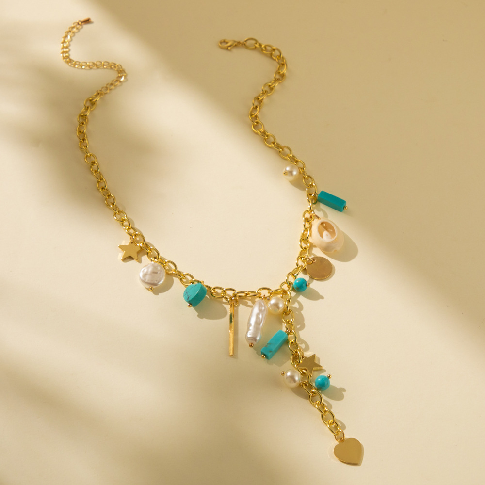 Simple Style Classic Style Heart Shape Shell Wholesale Pendant Necklace display picture 5