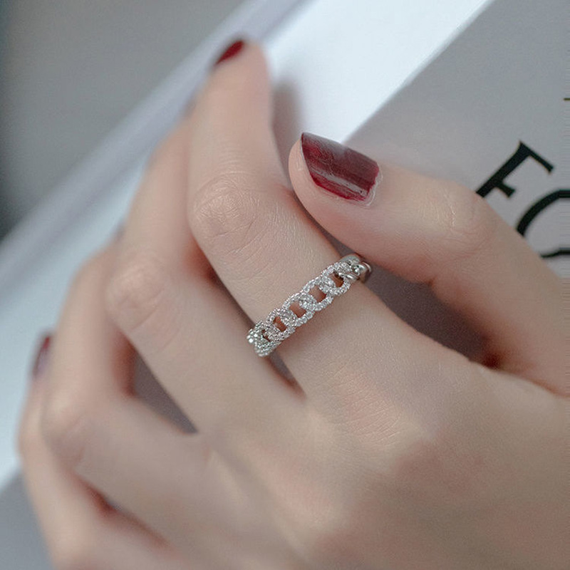 Koreanische Modelinie Twist Open Ring display picture 1