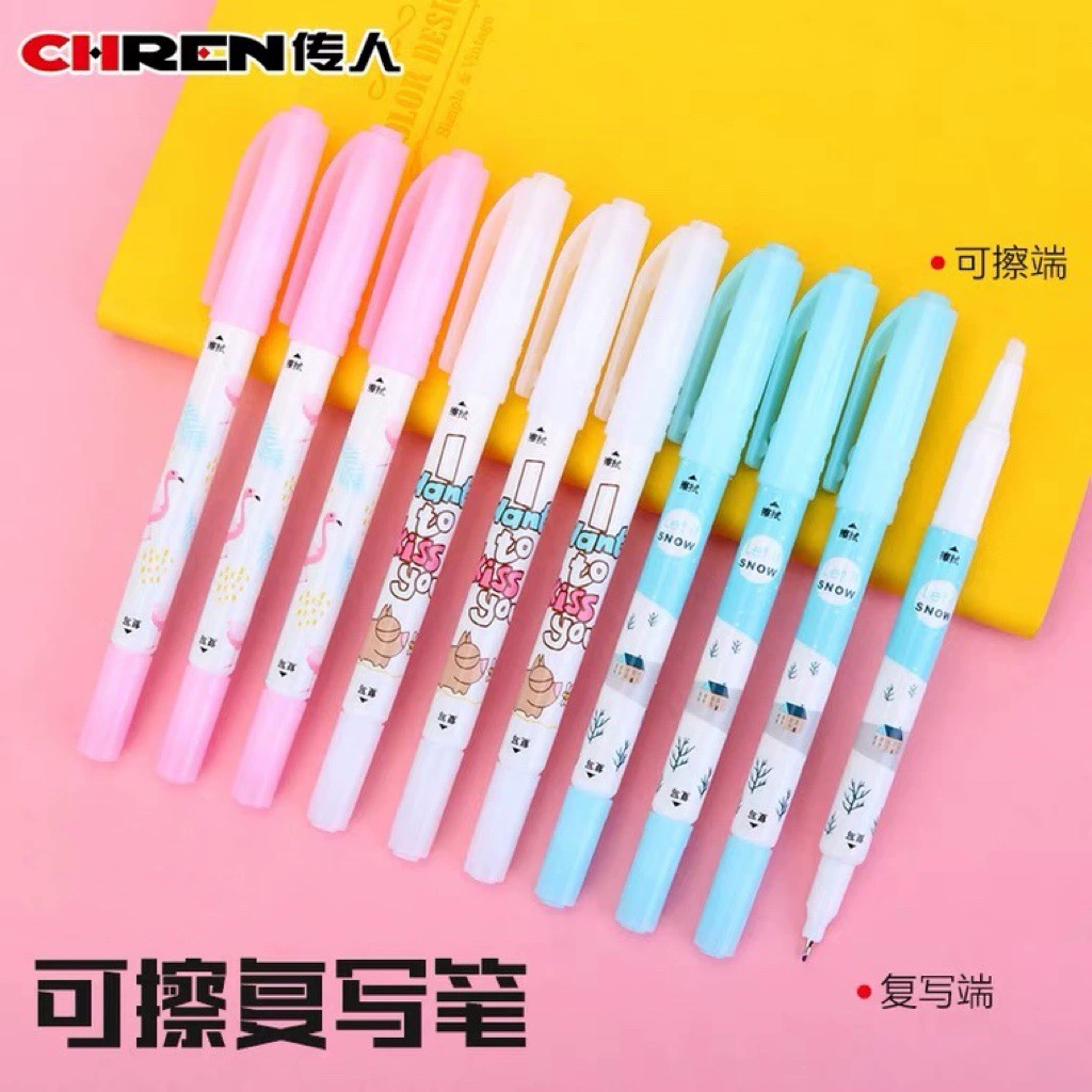 传人 3583 Elimination Pen Writing Pen Pen Elementary Student Steel Write Writing, Reconstruction, Revised Revised Revised Double Head Two -in -one